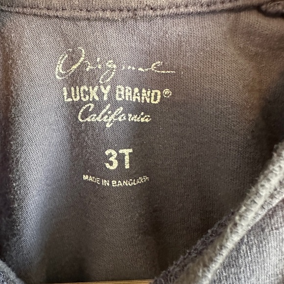 Lucky Brand Blue Long Sleeve Tee with Graphic Design - Picture 3 of 4
